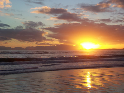 Strand Sunset over False Bay