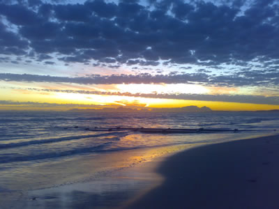 Strand Sunset over False Bay