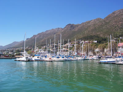 Gordons Bay Harbour and Mountain