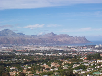 Somerset West View over Helderberg